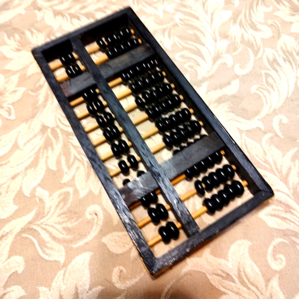 ⛩️ True Antique 1940's Authentic "Lotus Flower" Abacus - Picture 2 of 10